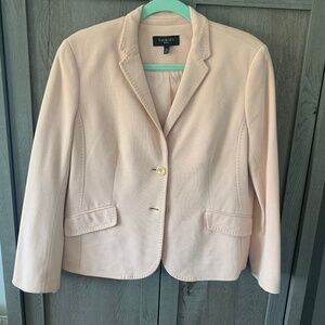 Light peach knit blazer